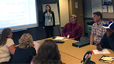 Angela Boardman, Charles Stech, Sue Boyd, Anne Kubat, Carrie Barth, Lemell Johnson and Michael Beer.